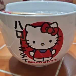 Hello Kitty Red and White Bowl